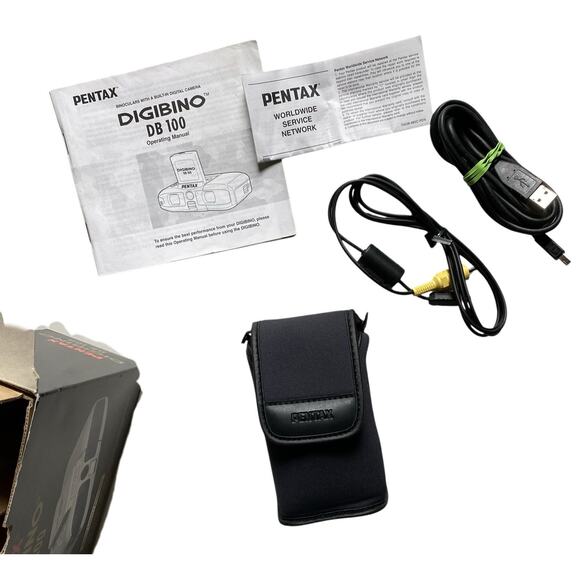 VIDEO Pentax Digibino DB 100 Digital Camera Binoculars JAPAN Boxed 2007 Working - Picture 3 of 11